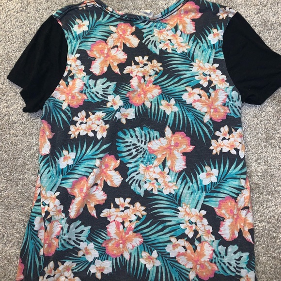 PINK Victorias Secret Orange, Green & Black Tropical shirt size S - Picture 9 of 9